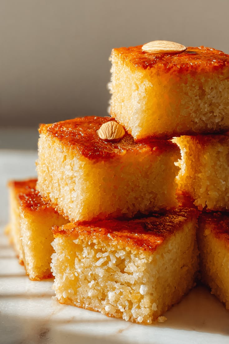 Basboussa — Gâteau Marocain Semoule & Miel